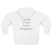 Faith Over Fear Zip Hoodie - John 14:1 Christian Pullover