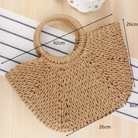 Handmade Straw Tote Bag for Warm-Weather Style